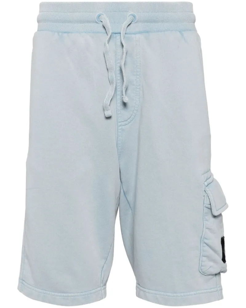 Calvin Klein Joggingshorts mit Logo-Patch - Blau Blau