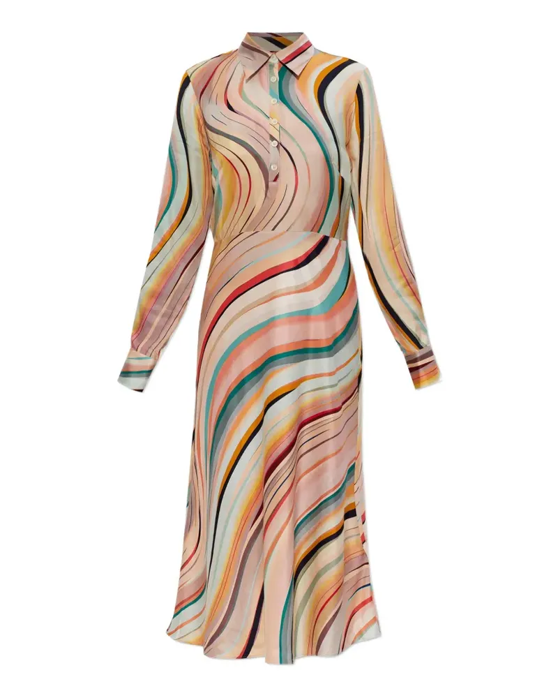 Paul Smith long-sleeve midi dress - Nude Nude