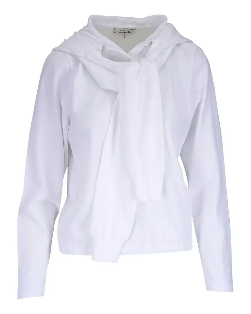 Dorothee Schumacher Sporty Romance Kapuzenbluse - Weiß Weiß