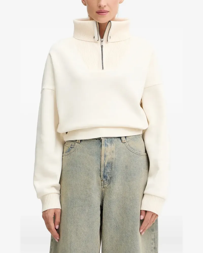 Iceberg zip turtleneck sweatshirt - Weiß Weiß