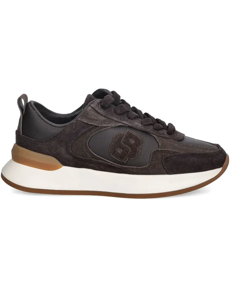 HUGO BOSS Icon B panelled sneakers - Braun Braun