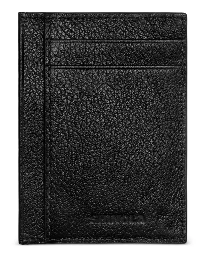 SHINOLA textured cardholder - Schwarz Schwarz