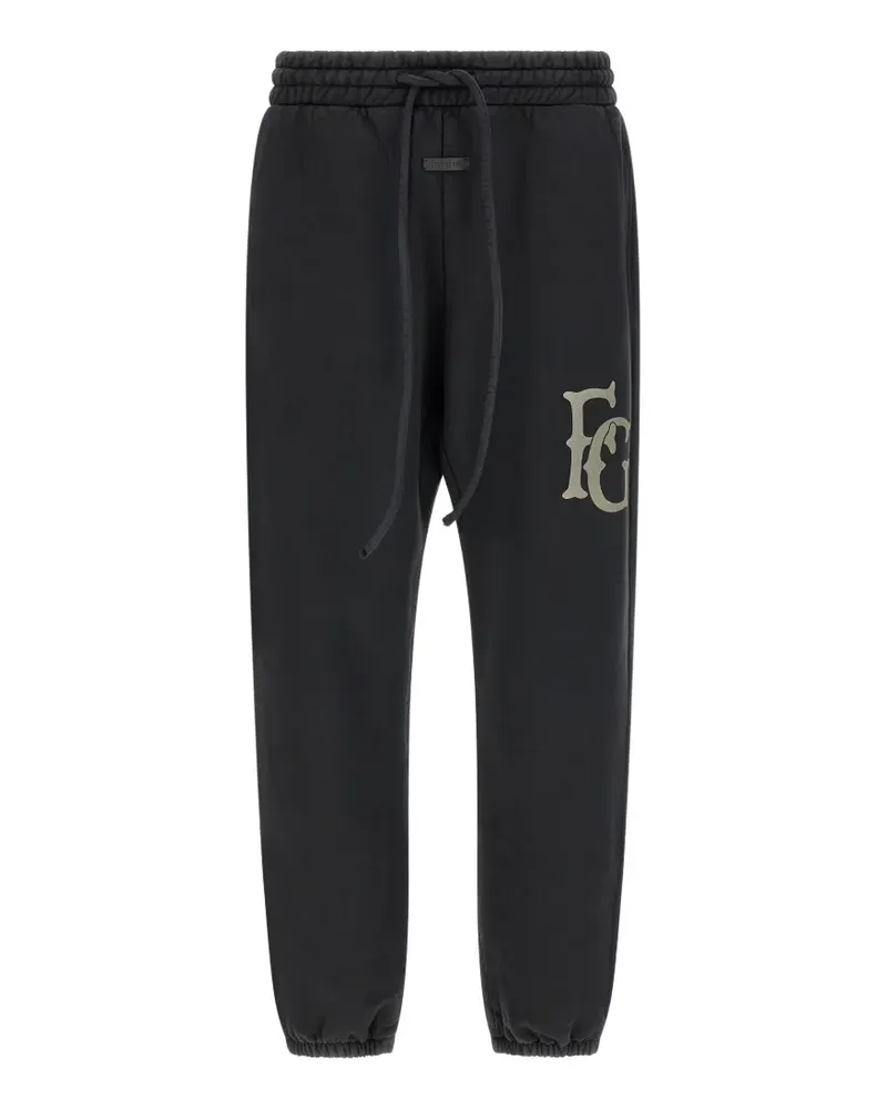 Fear of God FG Classic logo-patch trousers - Schwarz Schwarz