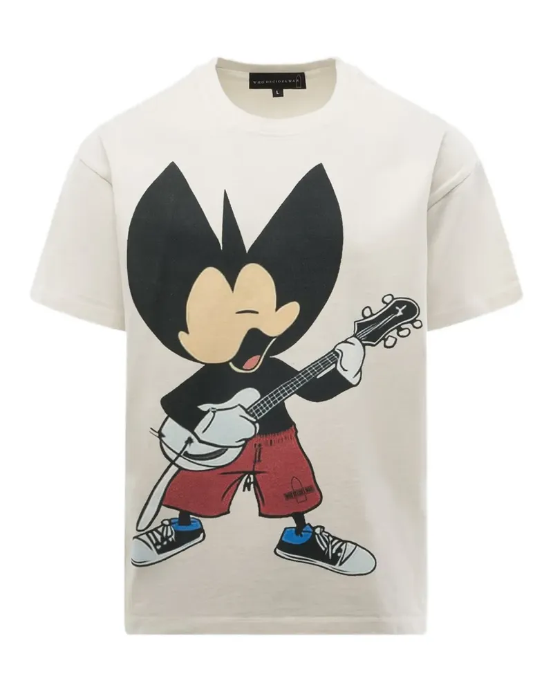 WHO DECIDES WAR T-Shirt mit grafischem Print - Nude Nude