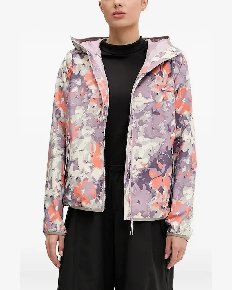 Helly Hansen Kapuzenjacke mit Blumen-Print - Violett Violett