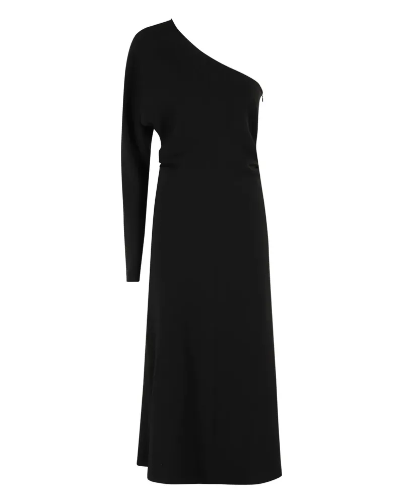 Federica Tosi Asymmetrisches Maxikleid - Schwarz Schwarz