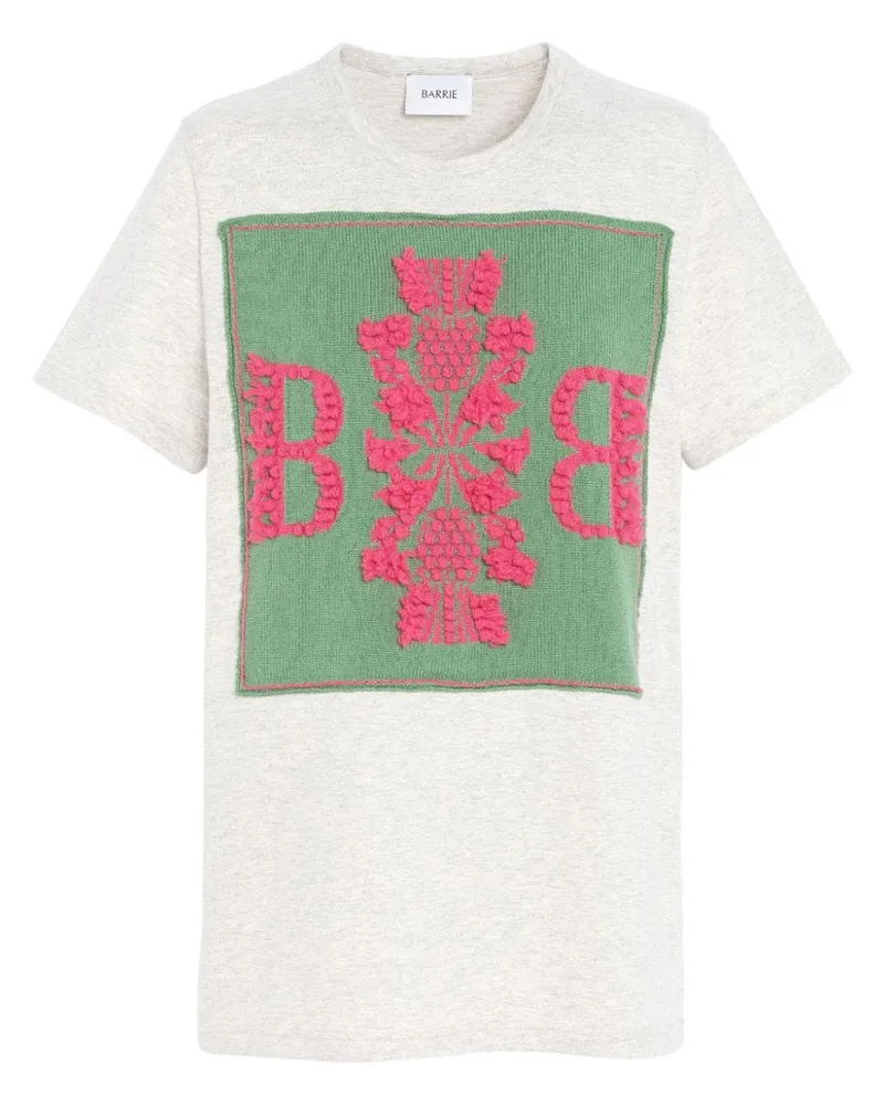 Barrie T-Shirt mit B-Logo - Weiß Weiß