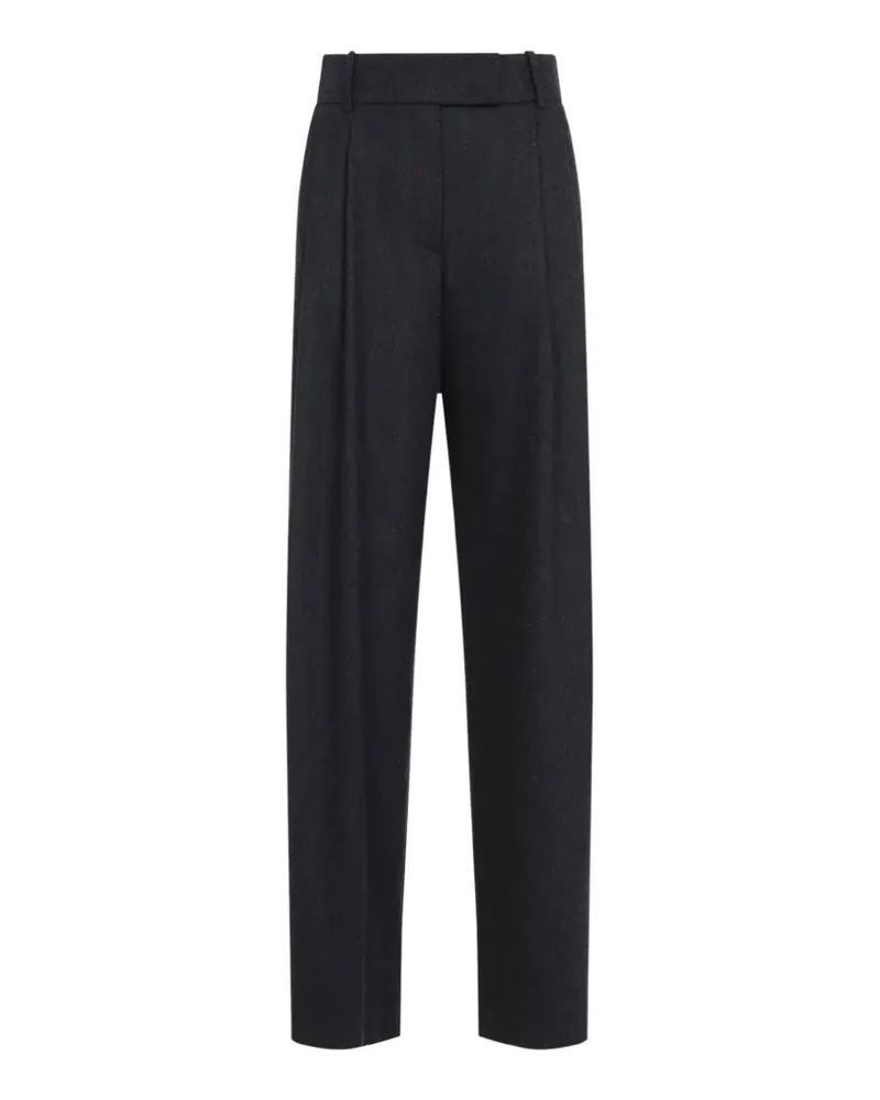 Giorgio Armani wide-leg pleated trousers - Grau Grau