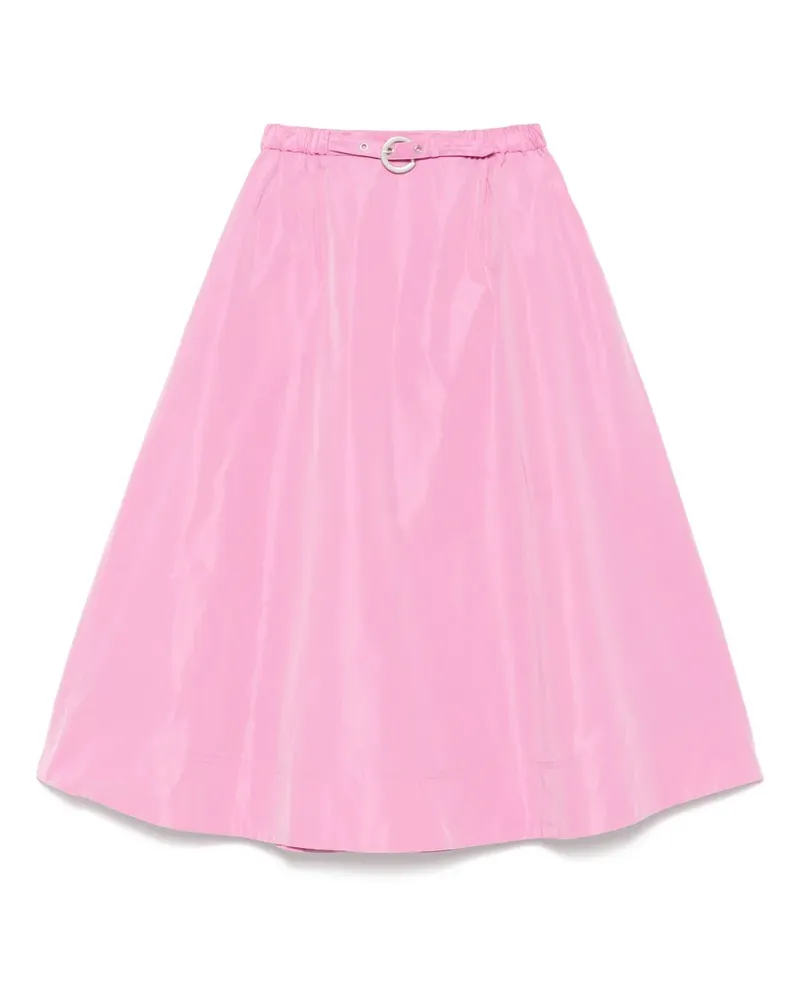 ASPESI Midirock mit Gürtel - Rosa Rosa