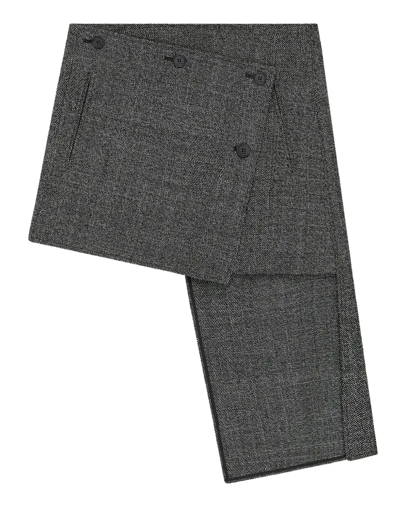 Courrèges Asymmetrischer Minirock - Grau Grau
