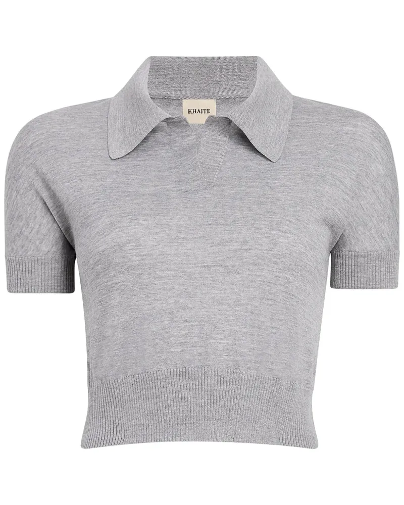 KHAITE Morgane Poloshirt - Grau Grau
