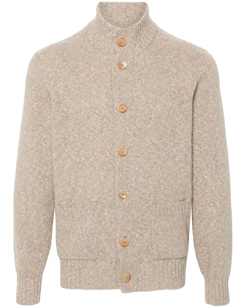 Brunello Cucinelli Melierter Cardigan - Nude Nude