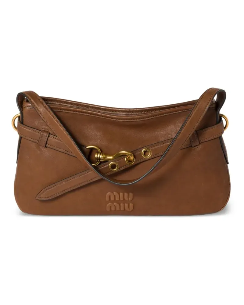 Miu Miu Aventure Schultertasche - Braun Braun