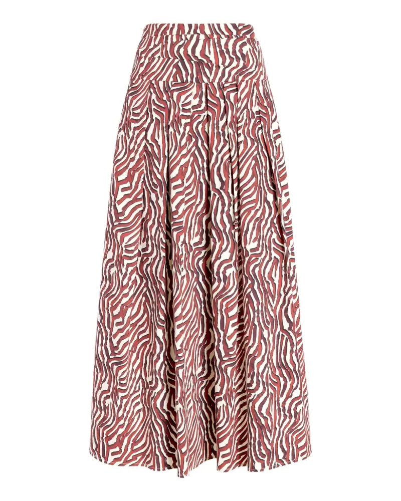 Proenza Schouler Nessa zebra-print maxi skirt - Nude Nude