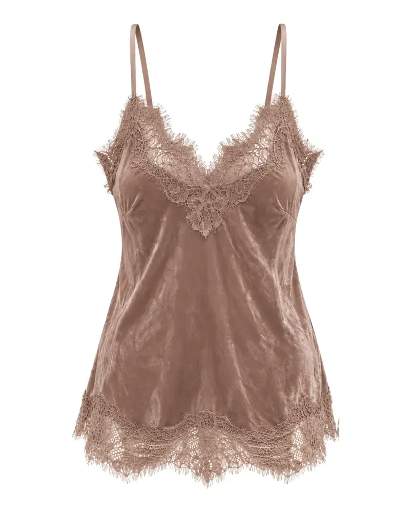 Gold Hawk Clothing Velvet Coco Camisole-Top mit Spitzenbesatz - Rosa Rosa