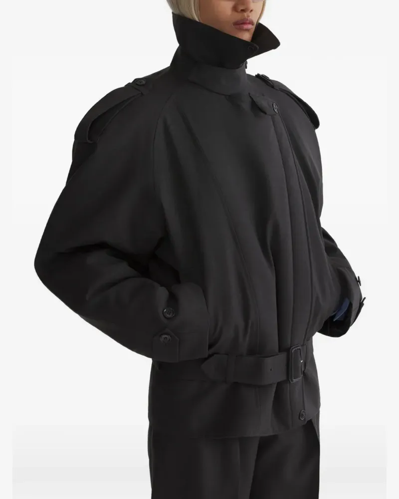 Thierry Mugler round jacket - Grau Grau