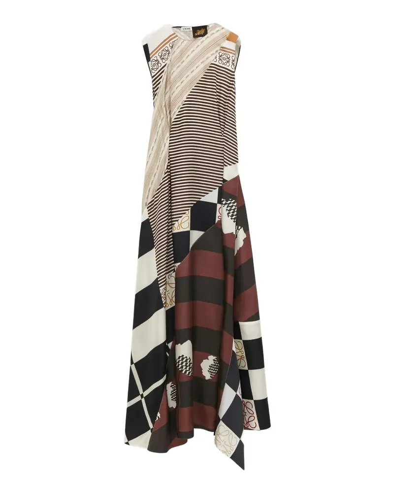 Loewe patchwork cut-out dress - Braun Braun