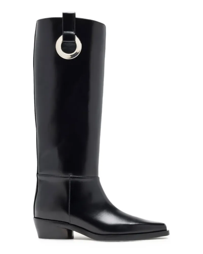 Proenza Schouler Bronco grommet knee high boots - Schwarz Schwarz