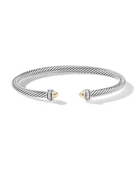 David Yurman 18kt Cable Classics Gelbgold- und Sterlingsilber-Armband Silber