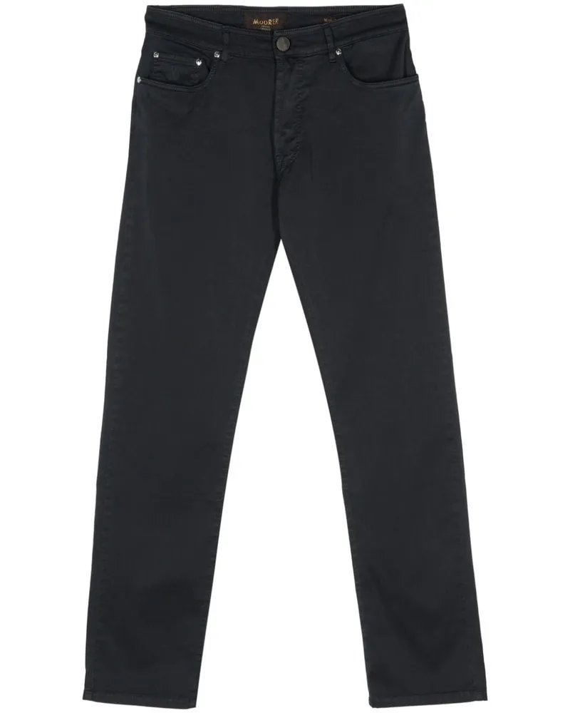 MOORER Pavel Tapered-Hose Blau