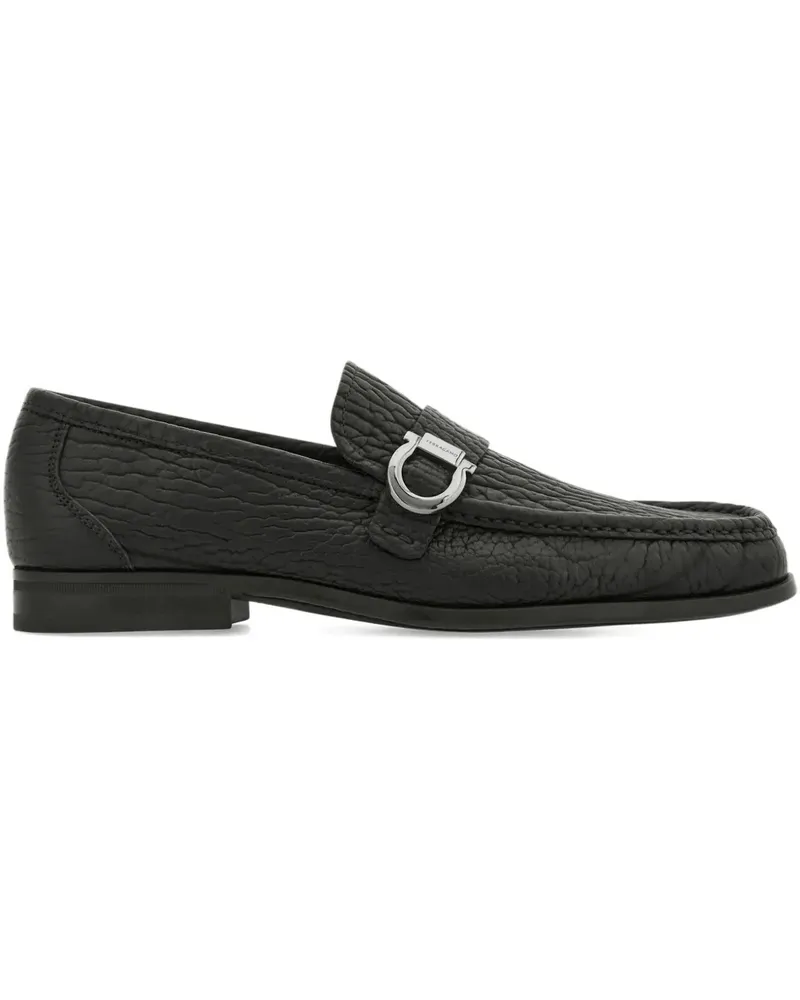 Ferragamo Loafer mit Gancini-Spange - Schwarz Schwarz