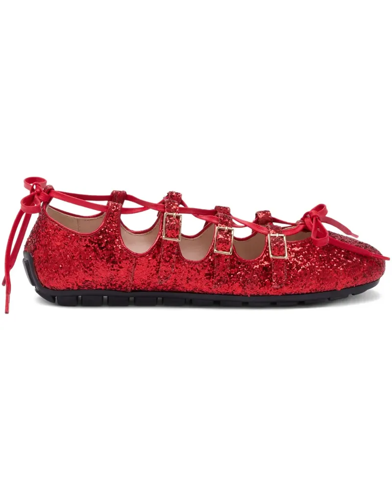 Simone Rocha Ghillie Ballerinas - Rot Rot