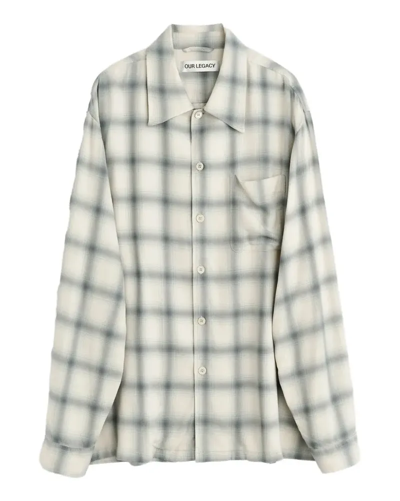 Our Legacy Every check-pattern shirt - Nude Nude