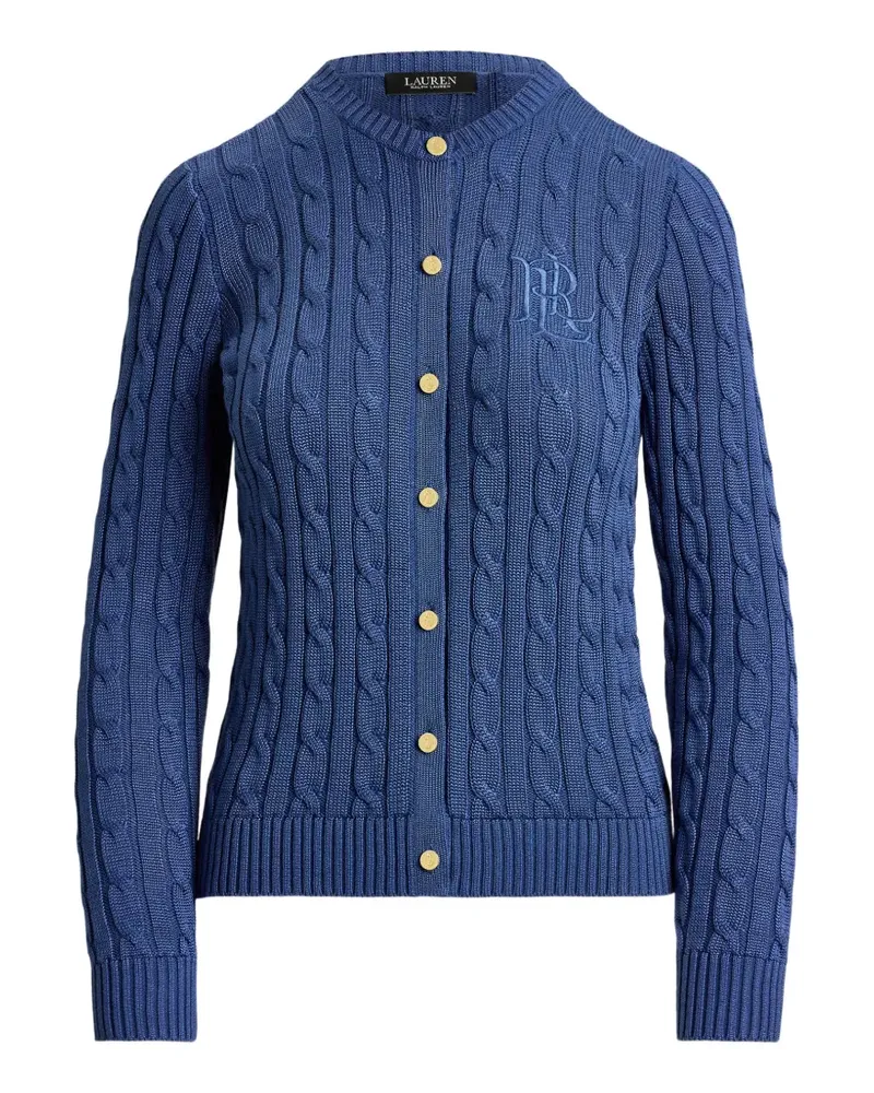 Ralph Lauren Cardigan mit Zopfmuster - Blau Blau