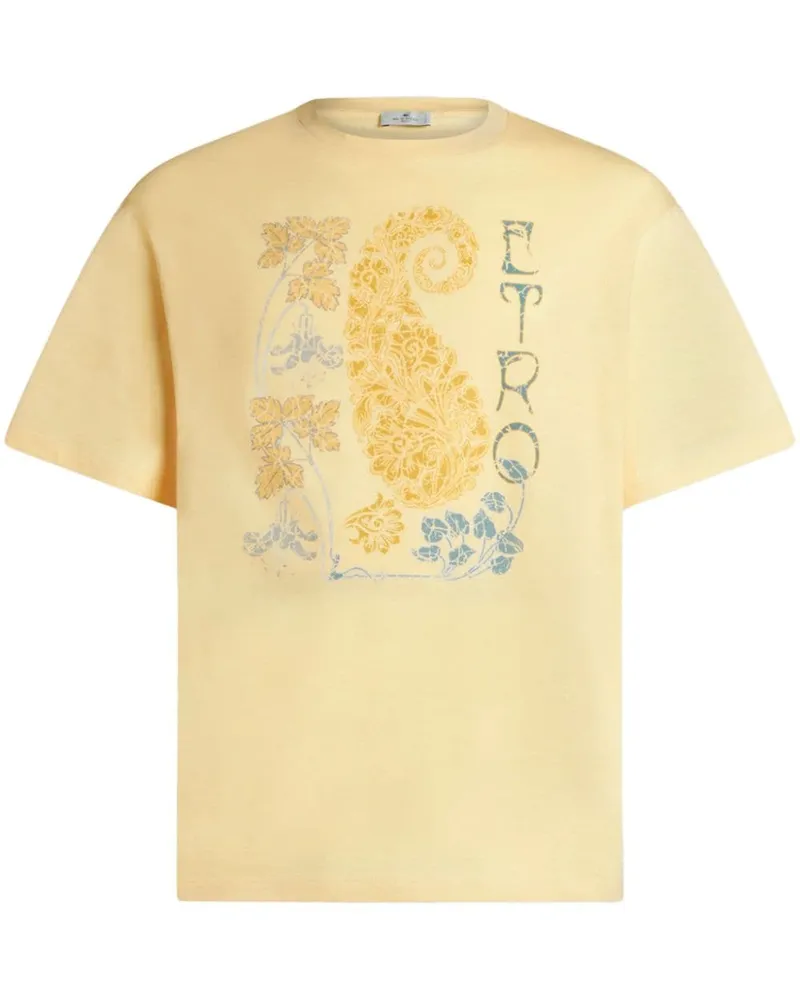Etro T-Shirt mit grafischem Print - Nude Nude