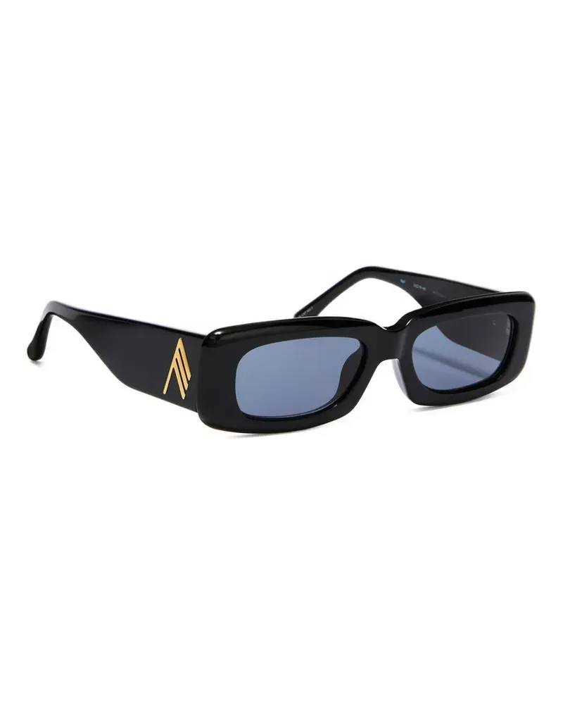 ATTICO Eckige Mini Marfa Sonnenbrille - Schwarz Schwarz