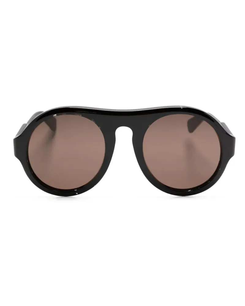 Chloé Sonnenbrille mit rundem Gestell - Schwarz Schwarz