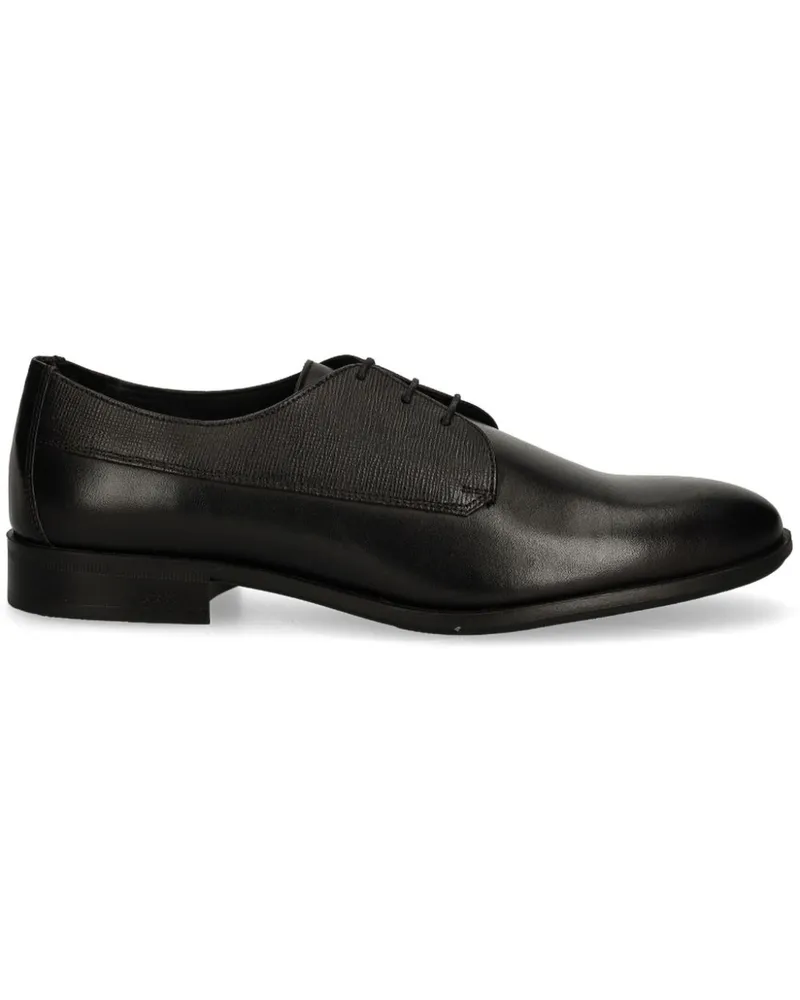 HUGO BOSS Derby-Schuhe aus Leder - Schwarz Schwarz