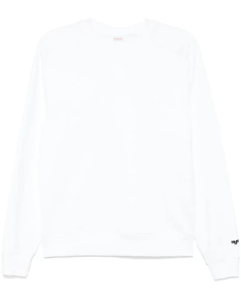FURSAC Sweatshirt mit Jersey-Struktur - Weiß Weiß