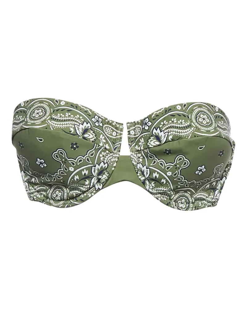 Zimmermann Bikinioberteil mit Paisley-Print - Grün Grün