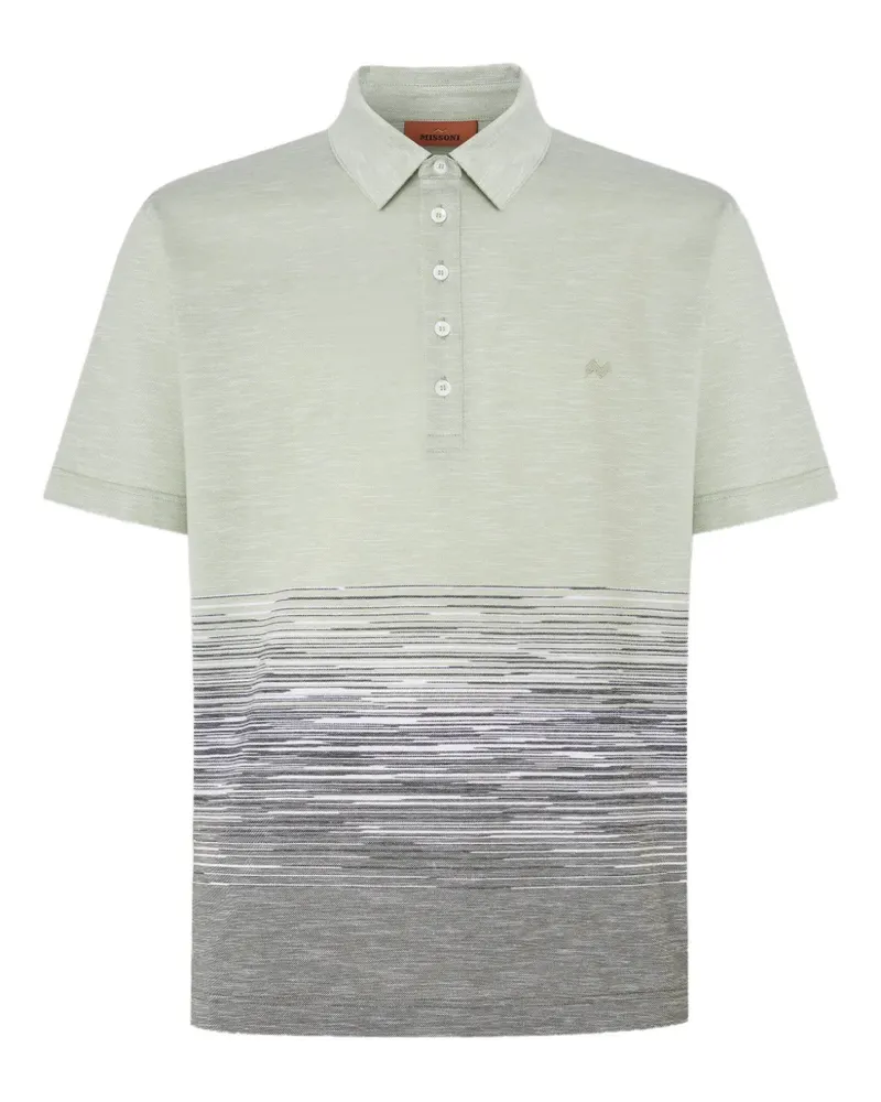 Missoni Poloshirt mit Intarsienmuster - Grün Grün