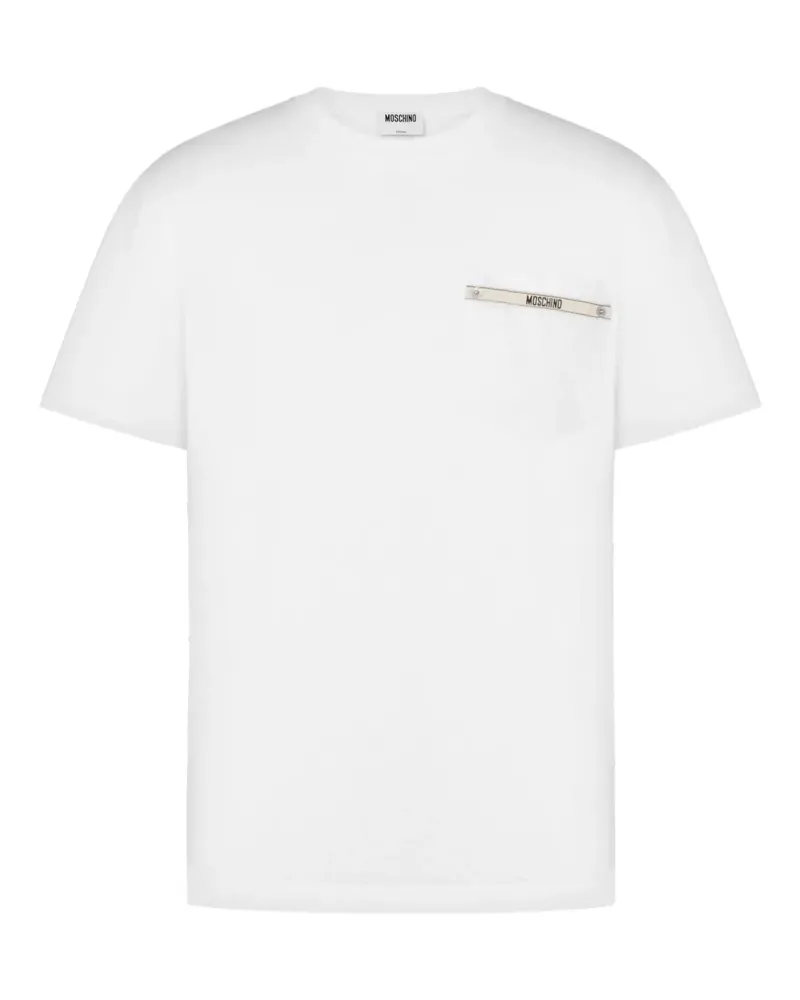 Moschino T-Shirt mit Taschendetail - Weiß Weiß