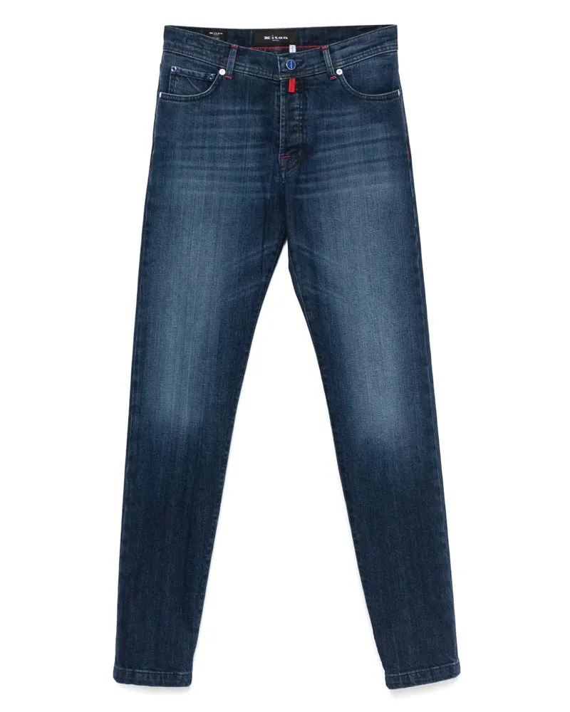 Kiton Ausgeblichene Jeans - Blau Blau