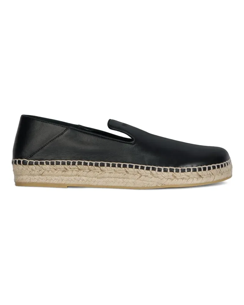Balmain smooth leather espadrilles - Schwarz Schwarz