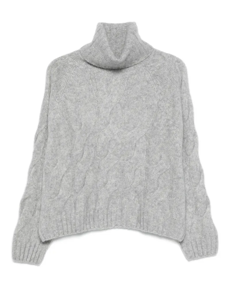 ALLUDE cable-knit roll-neck sweater - Grau Grau