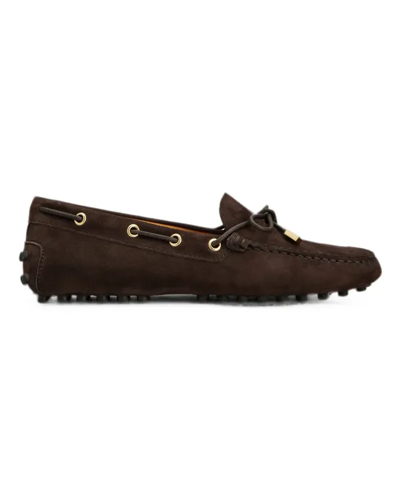 TOD'S Gommino loafers in suede - Braun Braun