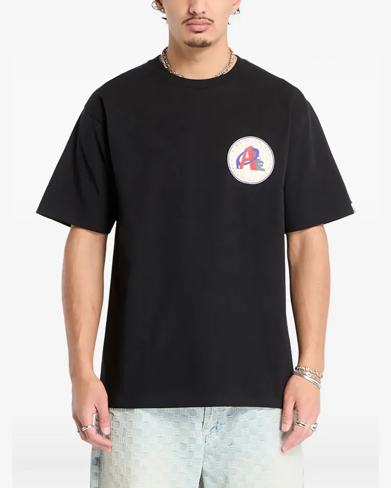 BAPE logo-print T-shirt - Schwarz Schwarz