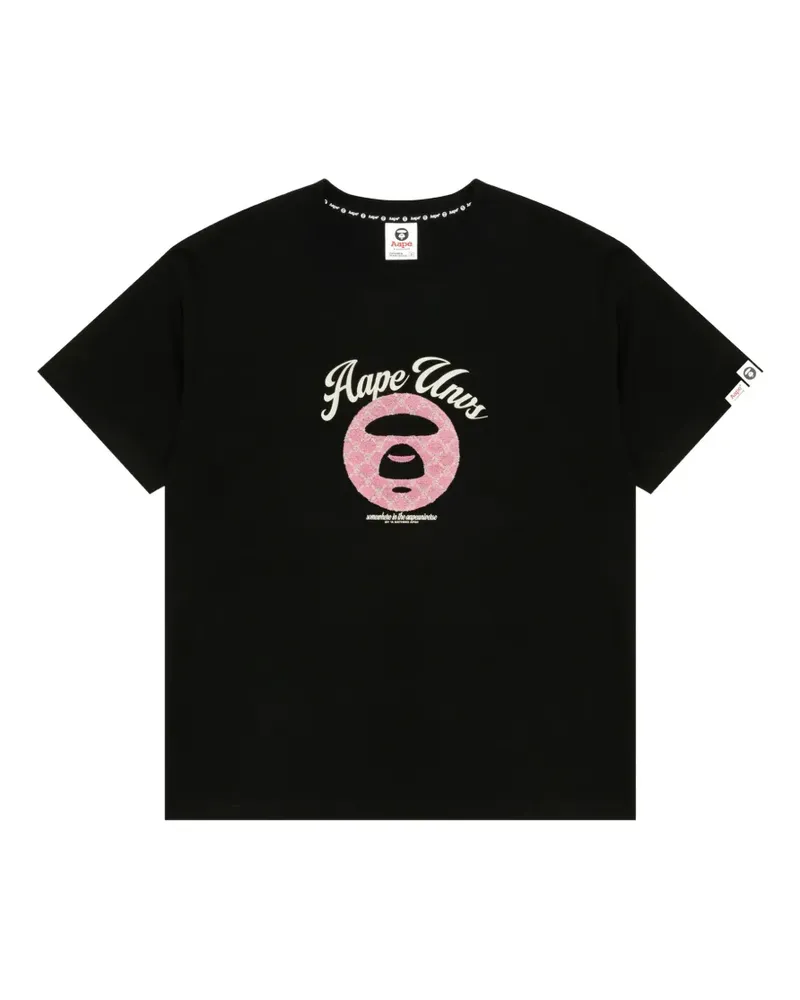 BAPE T-Shirt mit grafischem Print - Schwarz Schwarz