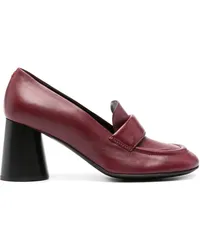 HALMANERA Loafer mit Blockabsatz 75mm Rot