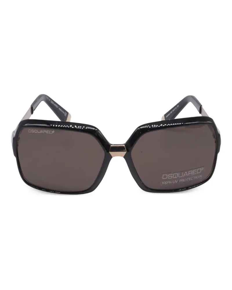 Dsquared2 oversized geometric sunglasses - Schwarz Schwarz