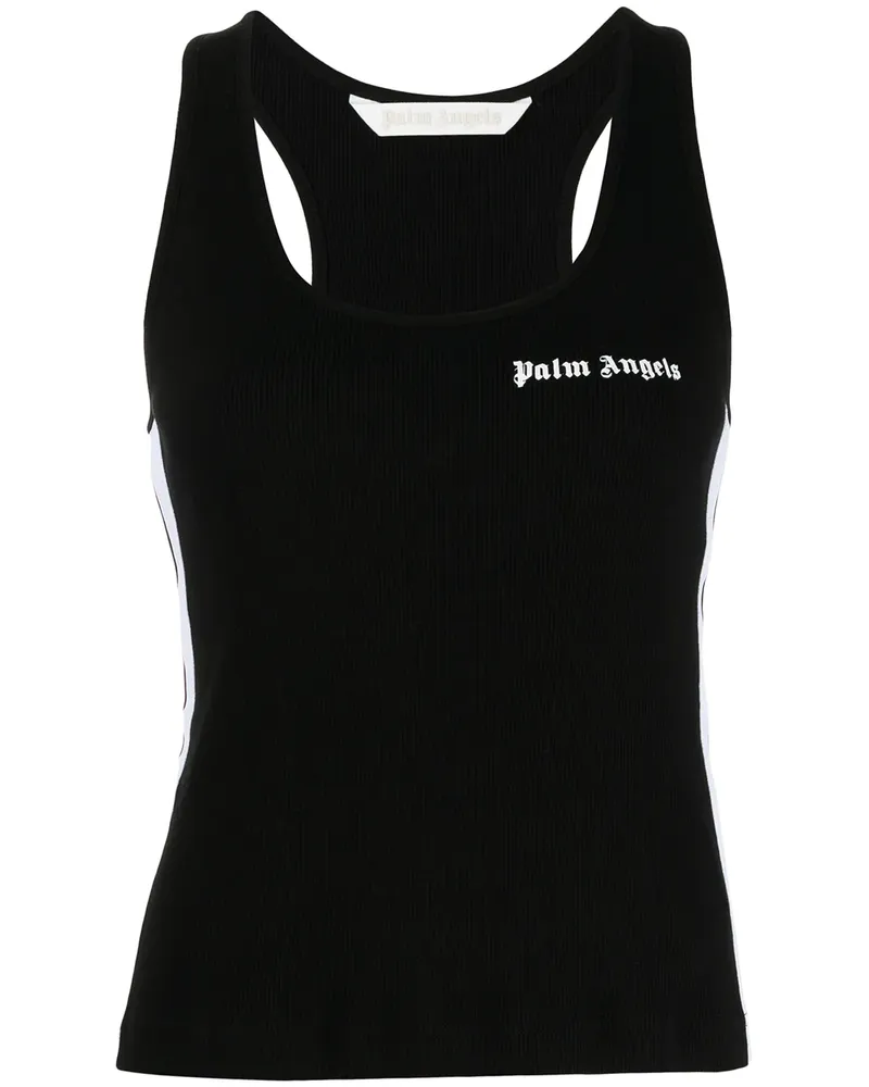 Palm Angels Tanktop mit Logo-Print - Schwarz Schwarz