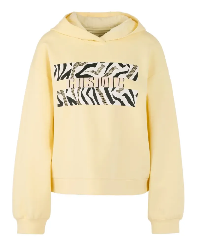 Marc Cain hooded graphic sweatshirt - Gelb Gelb