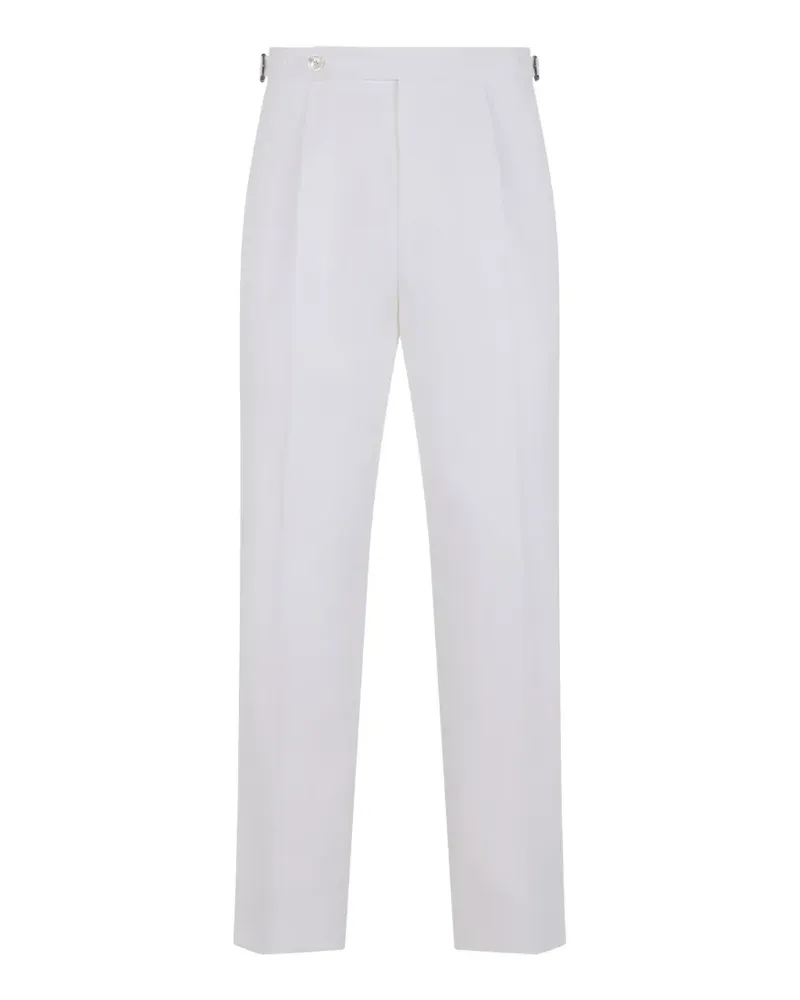 HUGO BOSS pleated side-adjuster trousers - Weiß Weiß