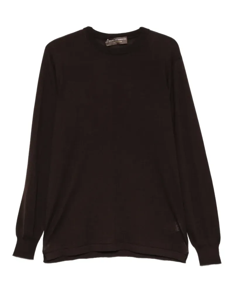 Filippo de Laurentiis Klassisches Langarmshirt - Braun Braun