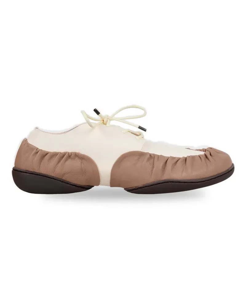 TRIPPEN Glint F ruched ballet flats - Nude Nude