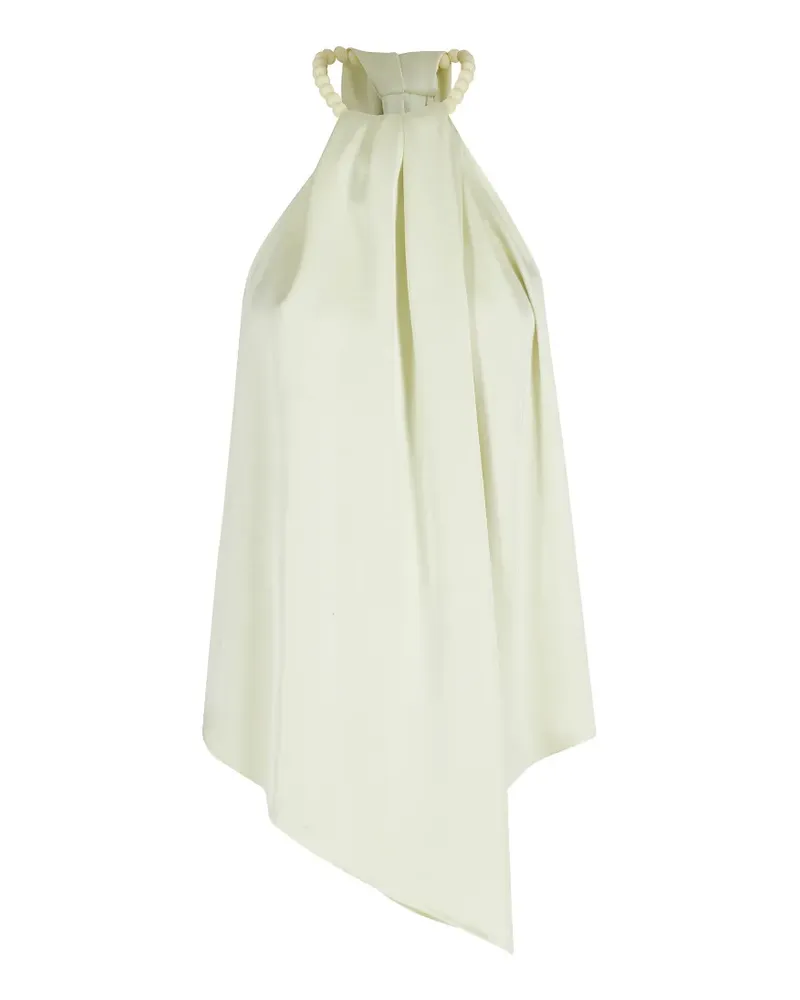 Isabelle Blanche beaded halter top - Gelb Gelb